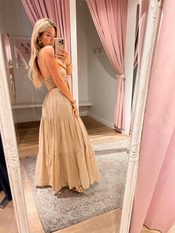 COCO COTTON DRESS - BEIGE - Afbeelding 2