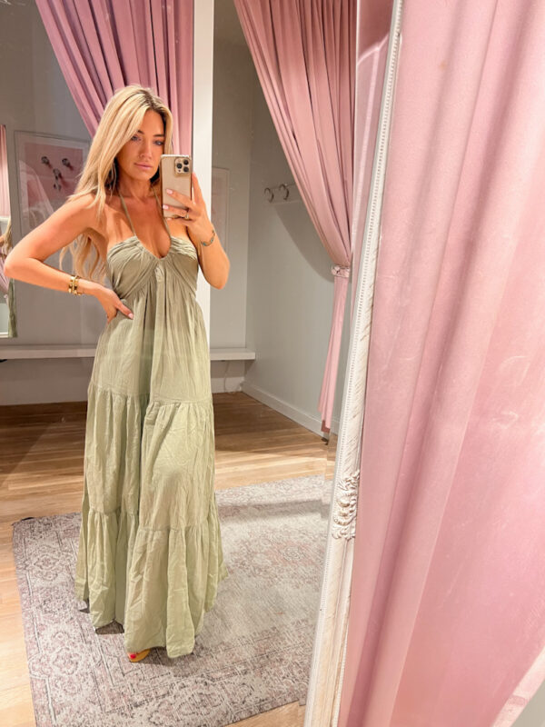 COCO COTTON DRESS - PISTACHE - Afbeelding 2