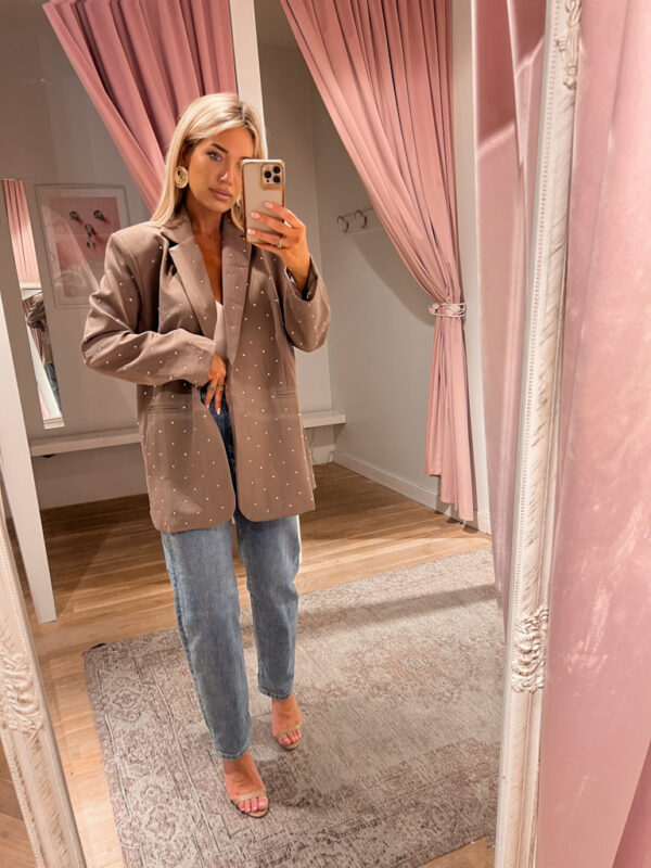STRASS BLAZER - BEIGE - Afbeelding 2