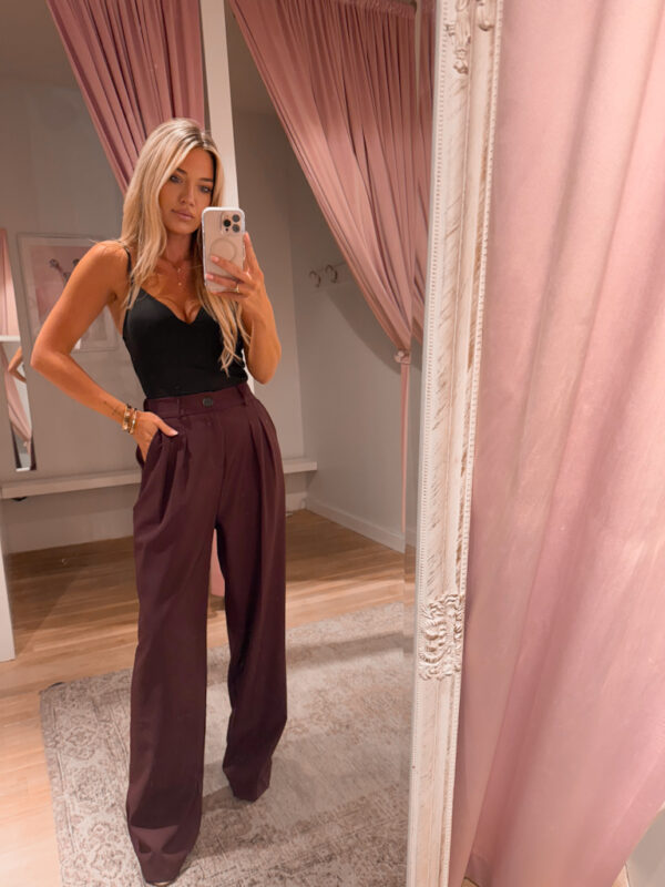 PANTALON SASHA TALL -BURGUNDY