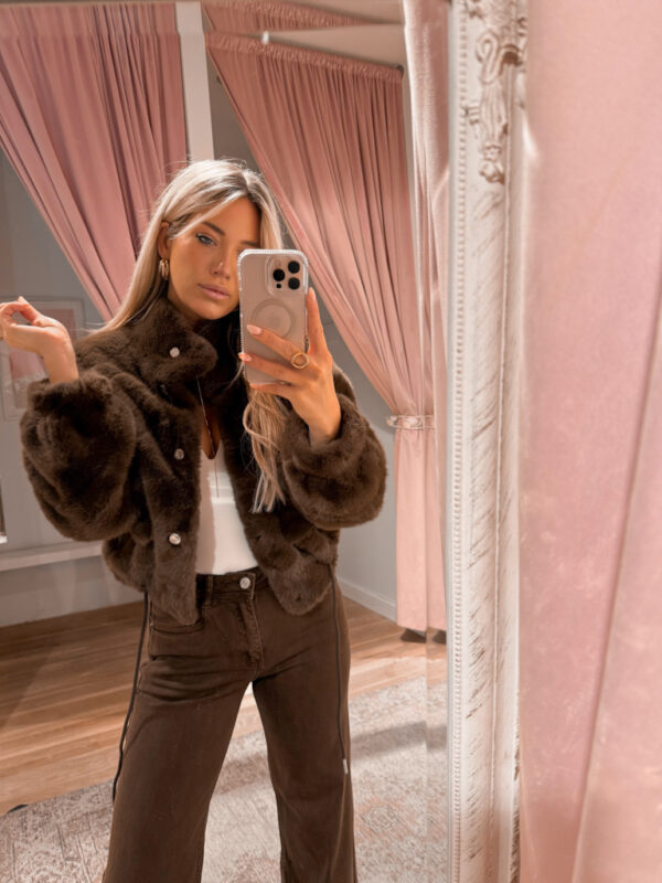 TEDDY BOMBER - BROWN