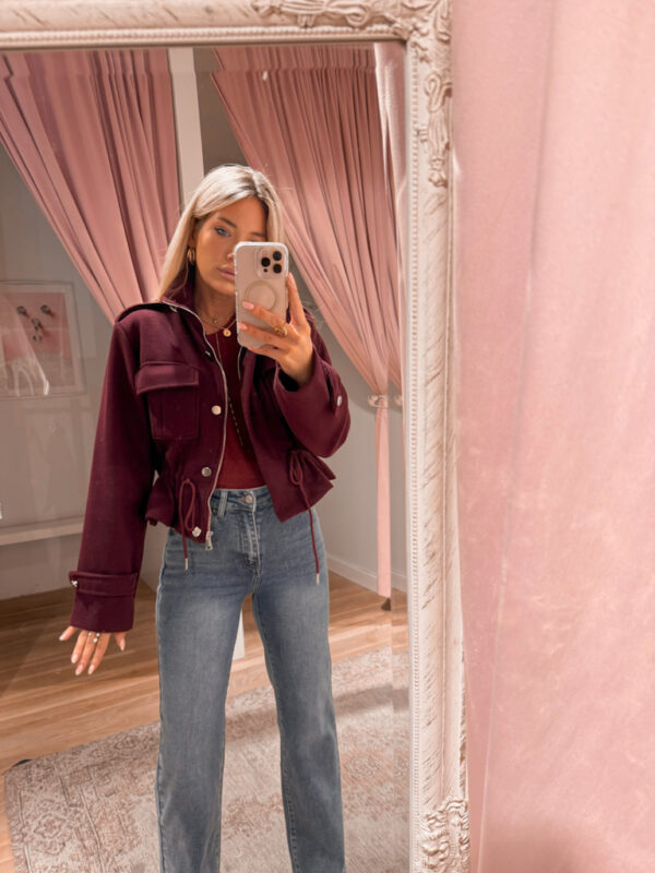 SILHOUETTE JACKET -BORDO