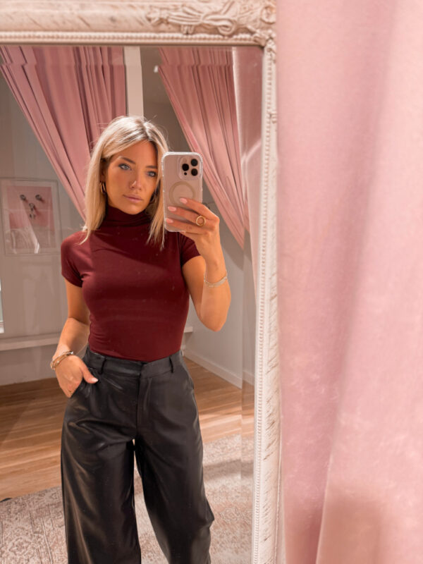 BASIC KOL TOP -BORDO