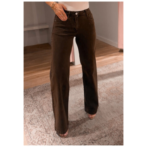 SUPER STRETCH JEANS - BROWN