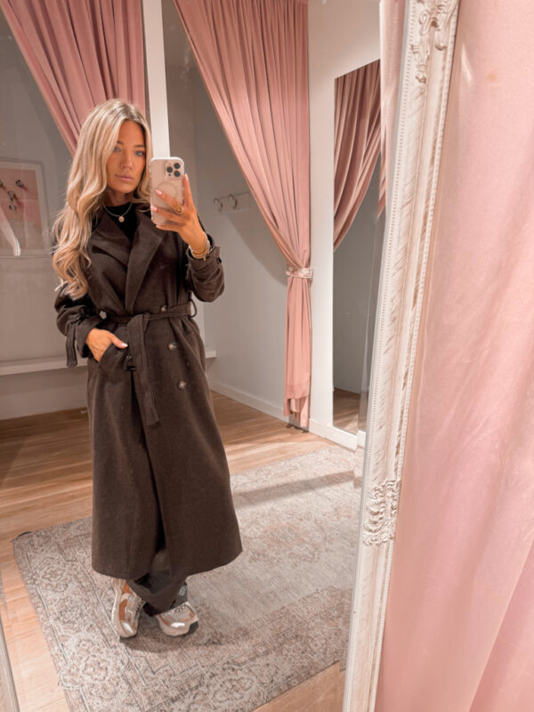 SOFT TRENCHCOAT -CHOCO - Afbeelding 2