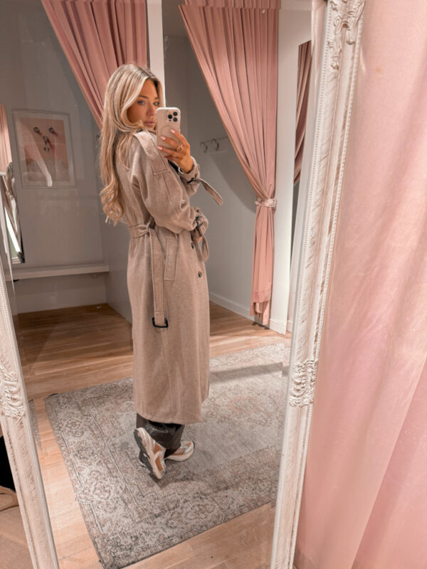 SOFT TRENCHCOAT -BEIGE - Afbeelding 2