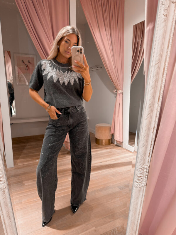 BALLOON JEANS SPARKLE -QUEEN HEARTS