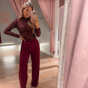 PANTALON SUZE - BORDO