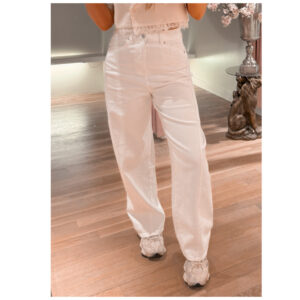 Stretch balloon jeans - white