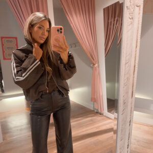 Dons jacket stripe - brown