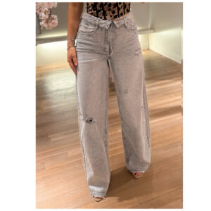 Riley cross jeans - Queen hearts grey