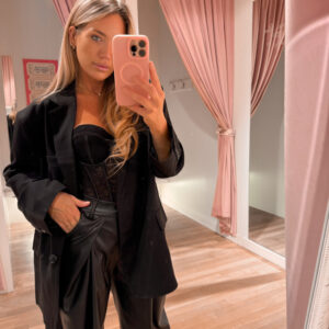 Oversized blazer - black