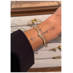 Crystal wave bracelet