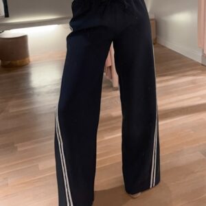 Sporty stripe pants - navy