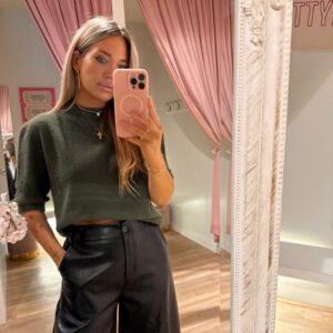 Soft muse knit - green