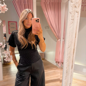 Glam top - black