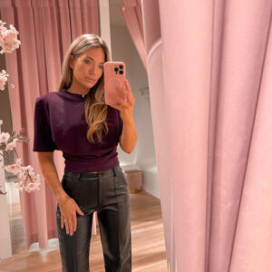 Coco shape top - plum