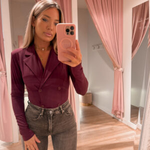 Chloe blazer body - plum