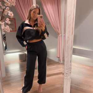 Sporty chic set - black