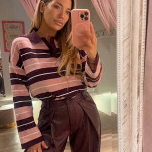 Molly stripe knit - pink
