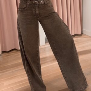 Queen hearts split jeans