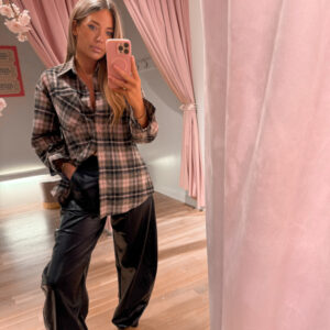 Rose glitter blouse