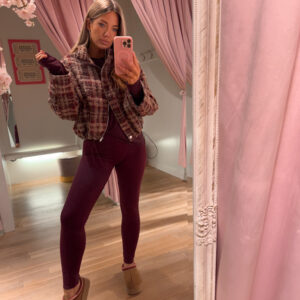 Nola teddy jacket - bordo