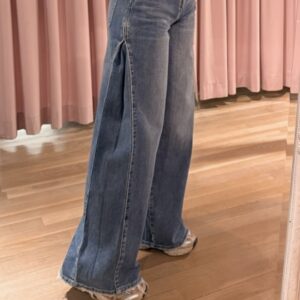 Queen hearts split jeans -blue