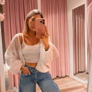 Fluffy twin set - creme