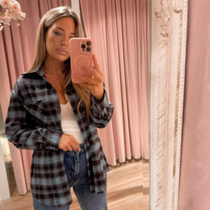 Blue sparkle blouse