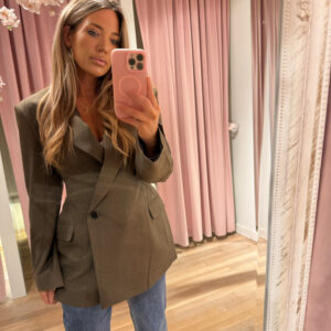 Sculpted blazer - green